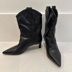 Zara - Black Ankle Boots